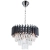 Żyrandol glamour czarno-chromowany 4-punktowy 6260/4 z serii TOLEDO - Lampy Elem